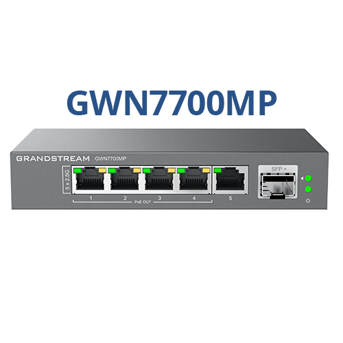 Grandstream GWN7700MP 5-Port 2.5G Multi-Gigabit PoE+ Switch