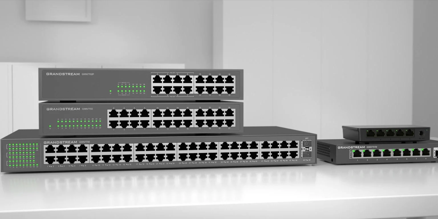 Grandstream GWN7702P 16-Port Gigabit PoE+ Switch