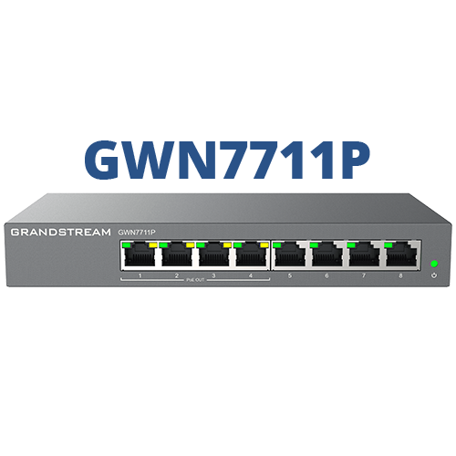 Grandstream GWN7711P 8-Port Managed Gigabit PoE+ Switch