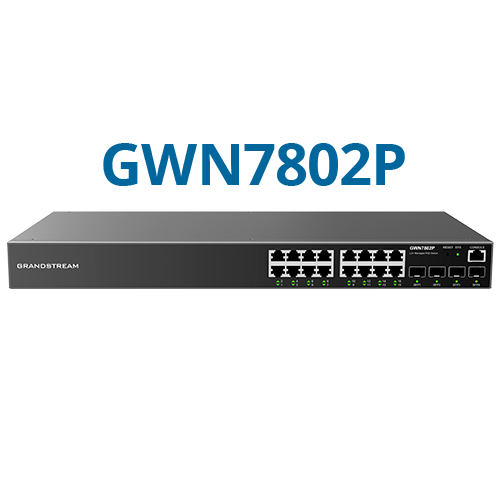 Grandstream GWN7802P 16-Port Layer 2+ Managed PoE+ Switch