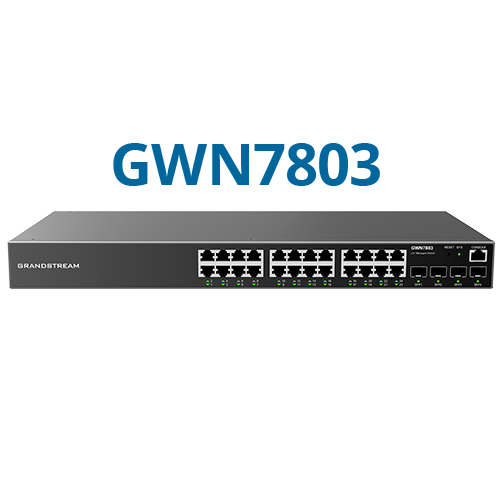 Grandstream GWN7803 24-Port Layer 2+ Managed Switch with 10G Uplinks
