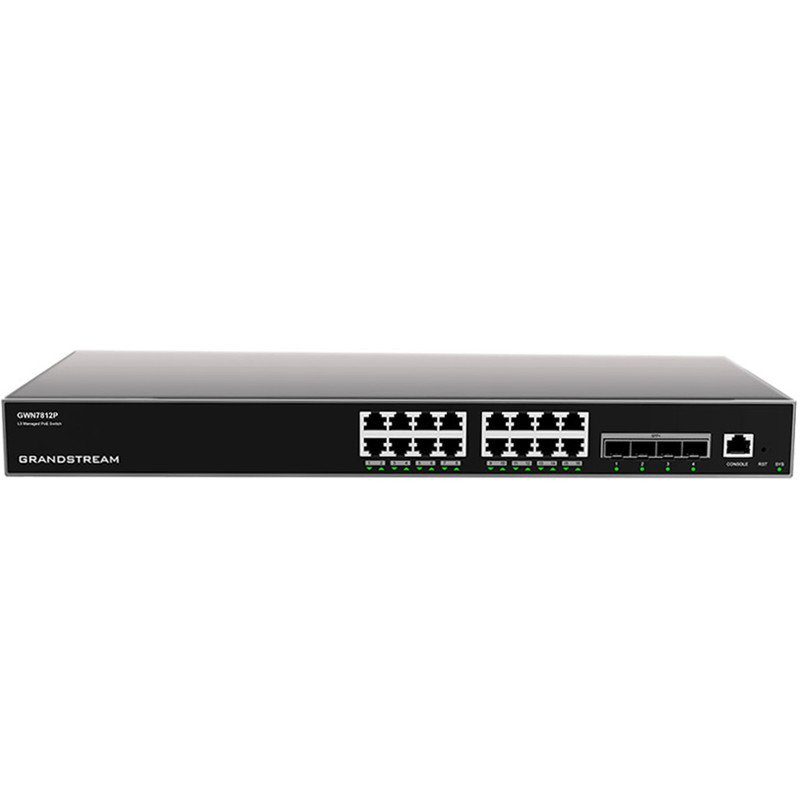 Grandstream GWN7812P 16-Port Layer 3 Managed PoE+ Switch