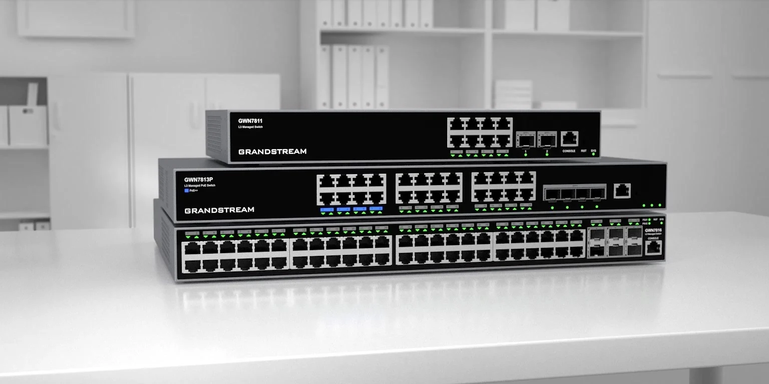 Grandstream GWN7813P 24-Port Layer 3 Managed PoE+ Switch
