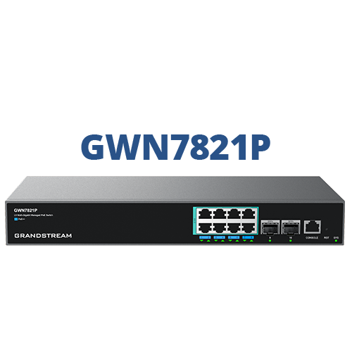 Grandstream GWN7821P 8-Port Layer 3 Multi-Gigabit PoE++ Switch